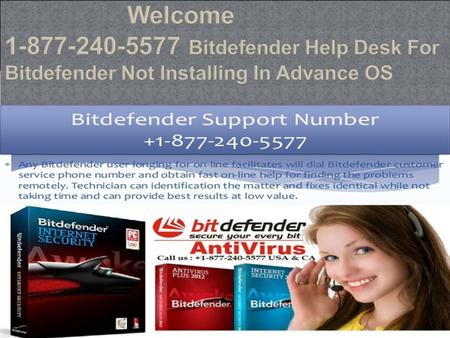 877-2405577 Bitdefender helpline phone number