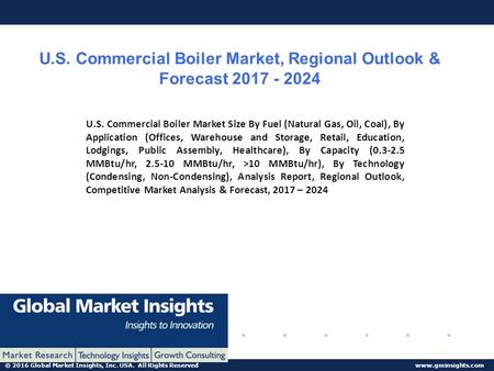 © 2016 Global Market Insights, Inc. USA. All Rights Reserved  U.S. Commercial Boiler Market, Regional Outlook & Forecast