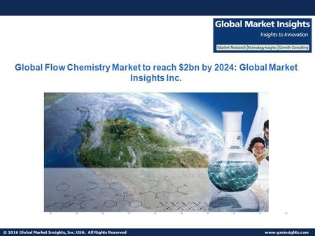 © 2016 Global Market Insights, Inc. USA. All Rights Reserved  Global Flow Chemistry Market to reach $2bn by 2024: Global Market Insights.
