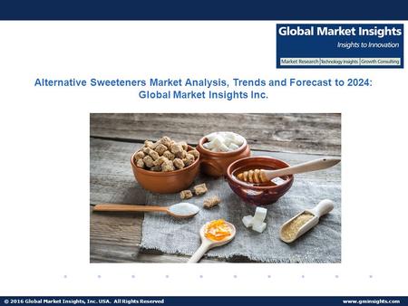 © 2016 Global Market Insights, Inc. USA. All Rights Reserved  Fuel Cell Market size worth $25.5bn by 2024 Alternative Sweeteners Market.