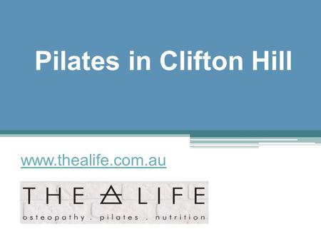 Pilates in Clifton Hill - www.thealife.com.au