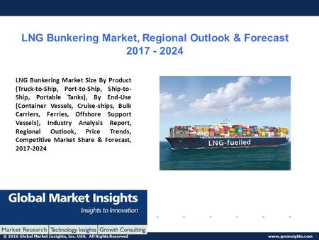 © 2016 Global Market Insights, Inc. USA. All Rights Reserved  LNG Bunkering Market, Regional Outlook & Forecast LNG Bunkering.