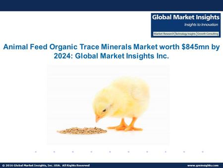 © 2016 Global Market Insights, Inc. USA. All Rights Reserved  Fuel Cell Market size worth $25.5bn by 2024 Animal Feed Organic Trace Minerals.