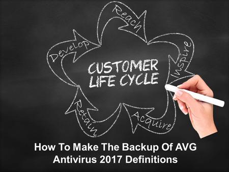 How To Make The Backup Of AVG Antivirus 2017 Definitions.