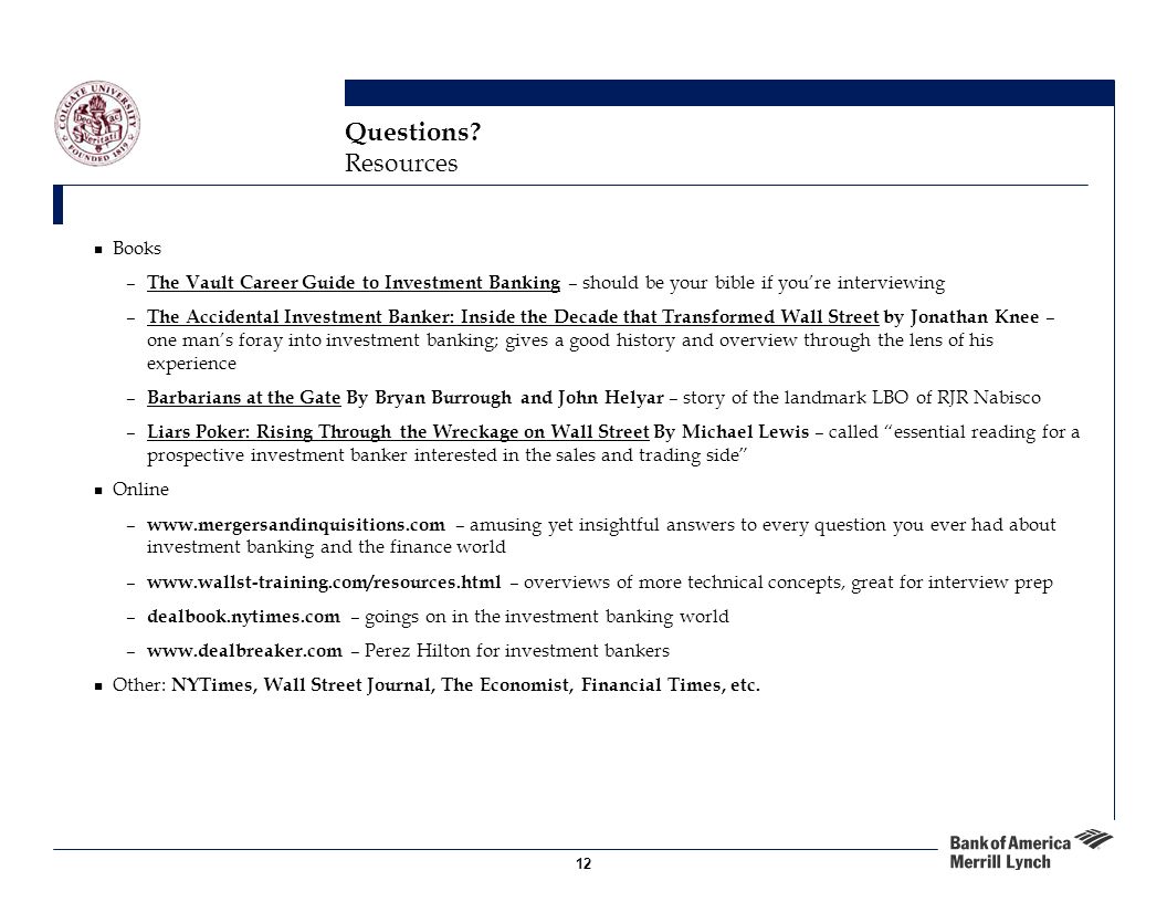 Database of 684 Bank Of America Merrill Lynch interview questions - Wall Street Oasis