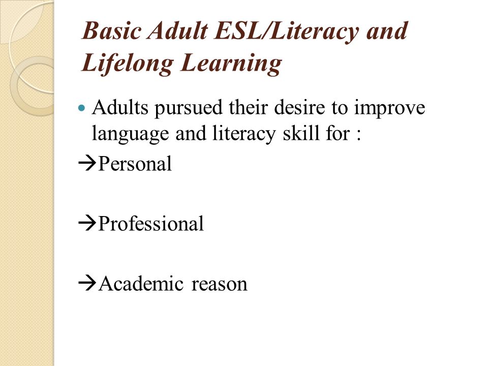 Adult Esl Literacy 67