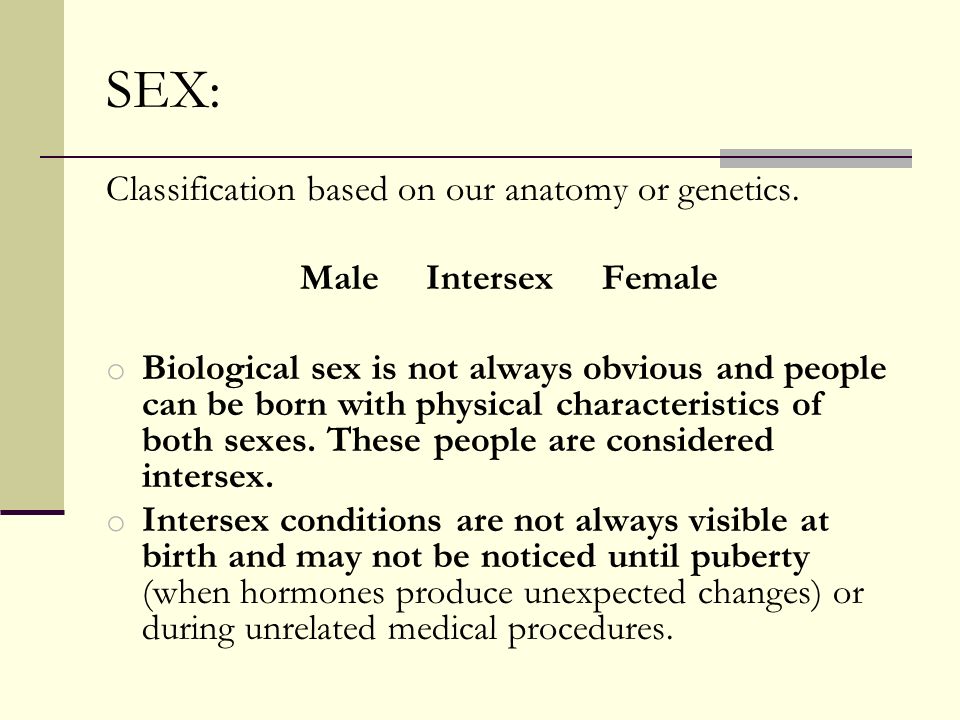 Sex Classification 13