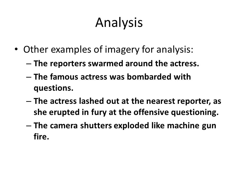 Analysis Imagery 98