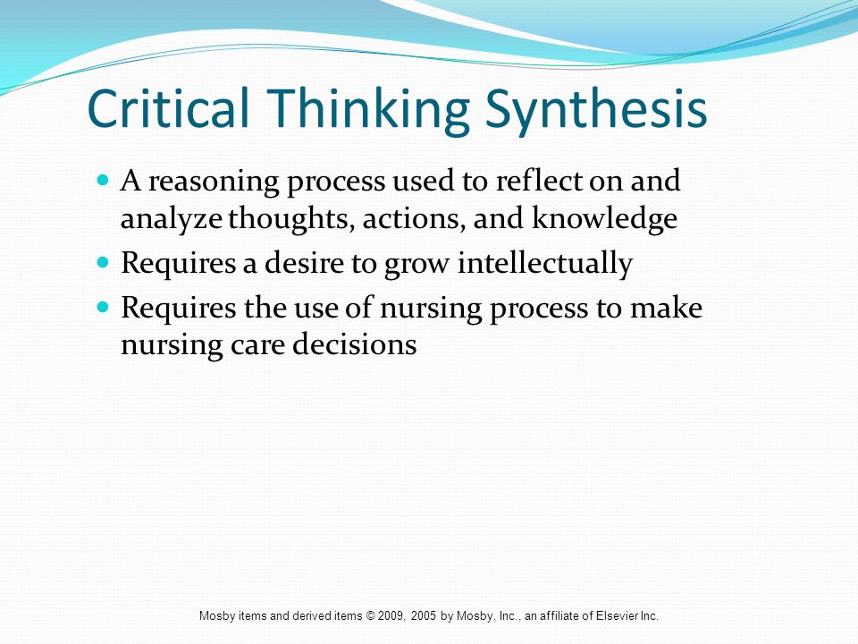 nursing critical thinking skills