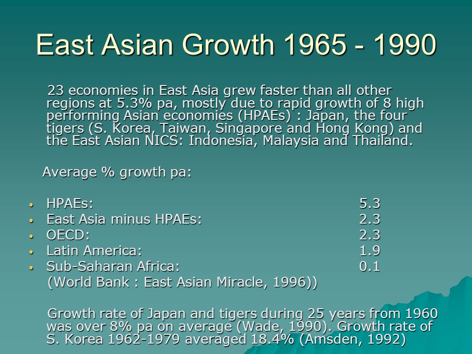 East Asian Growth 67