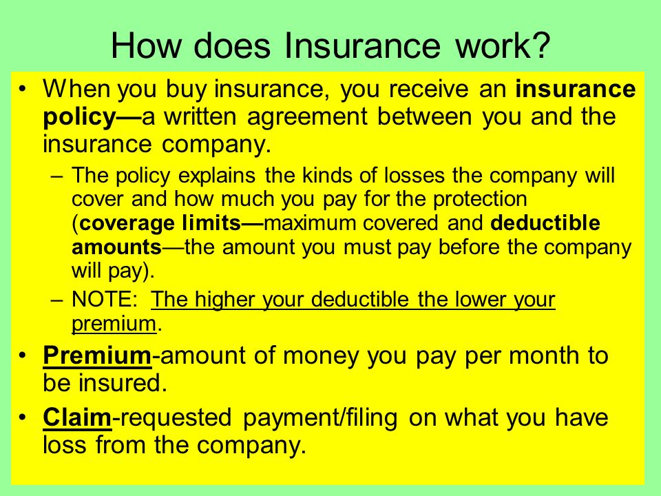 Insurance: Protecting What You Have - ppt video online ...