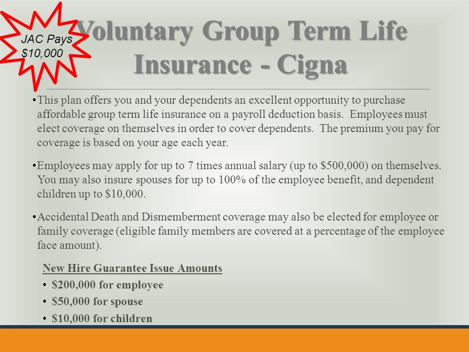 Voluntary Group Term Life 97