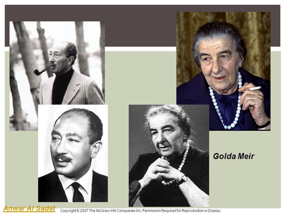 Golda+Meir+Anwar+Al+Sadat