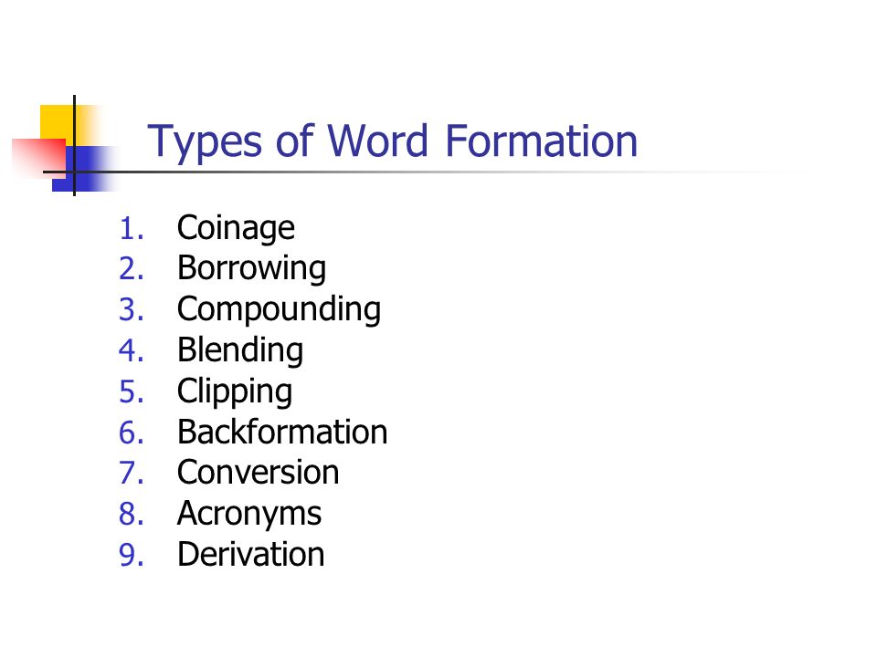 Latin Word Formation 86