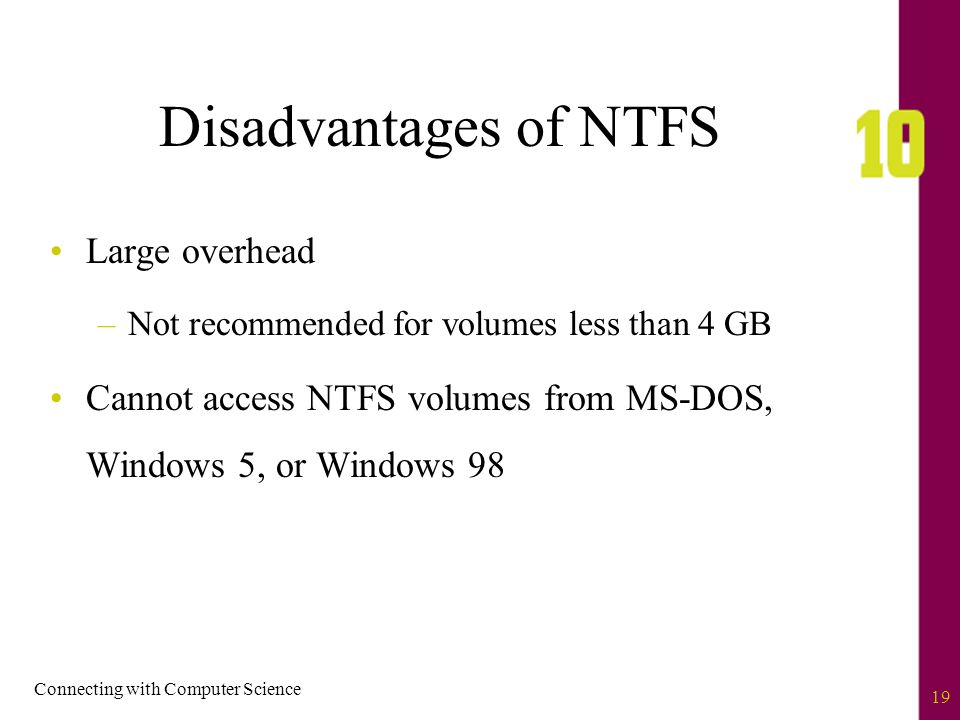 Advantages Of Ntfs Over Fat 43