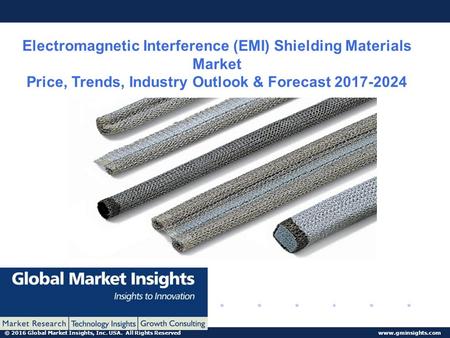© 2016 Global Market Insights, Inc. USA. All Rights Reserved  Electromagnetic Interference (EMI) Shielding Materials Market Price, Trends,