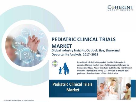 © Coherent market Insights. All Rights Reserved PEDIATRIC CLINICAL TRIALS MARKET Global Industry Insights, Outlook Size, Share and Opportunity Analysis,