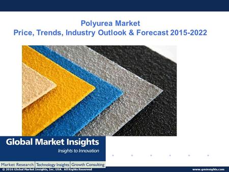 © 2016 Global Market Insights, Inc. USA. All Rights Reserved  Polyurea Market Price, Trends, Industry Outlook & Forecast