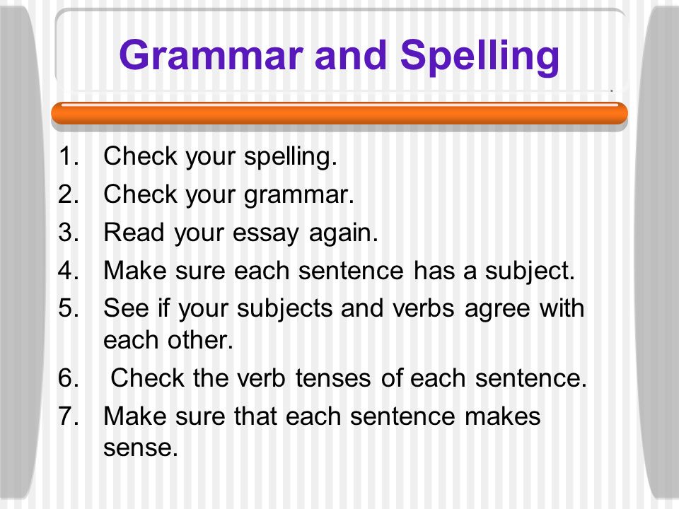 grammar essay check