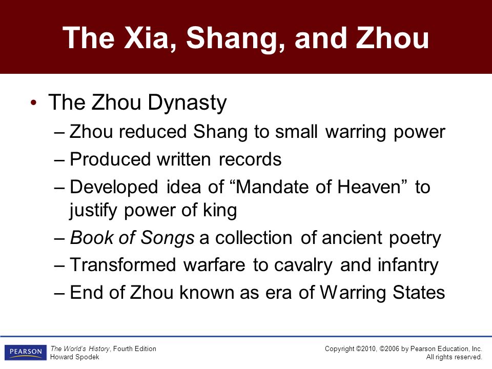 shang and zhou dynasties compare and contrast
