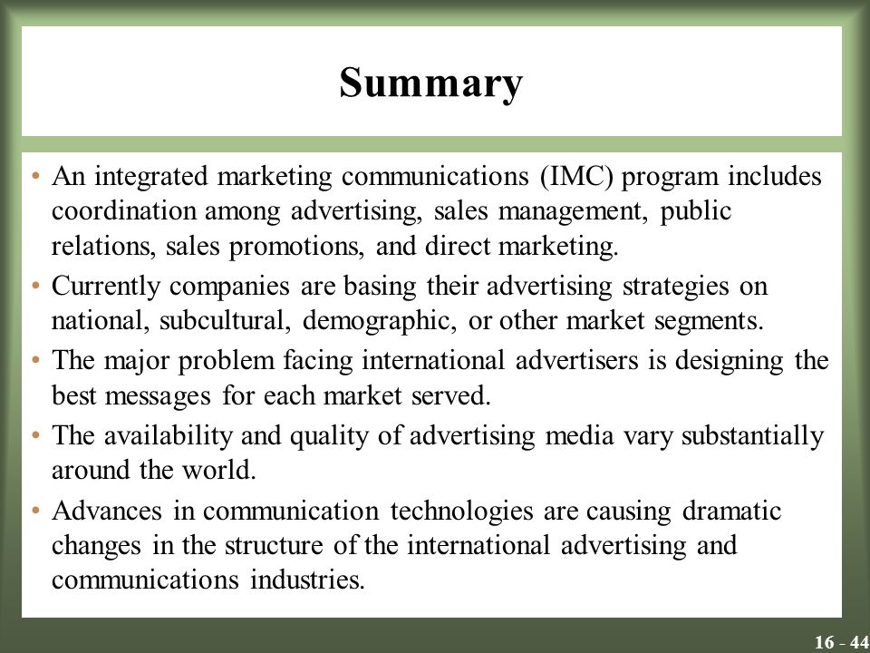 Legal issues in integrated marketing communication