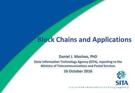 Block Chains and Applications