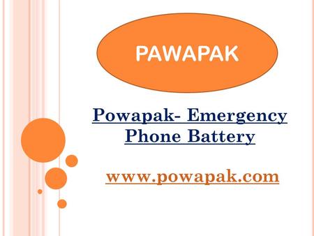 Powapak- Emergency Phone Battery


