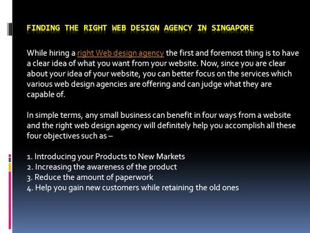 Finding the Right Web Design Agency in Singapore