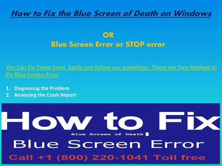 How to Fix the Blue Screen of Death on Windows