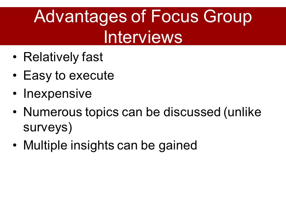 Group Interviews Advantages 87