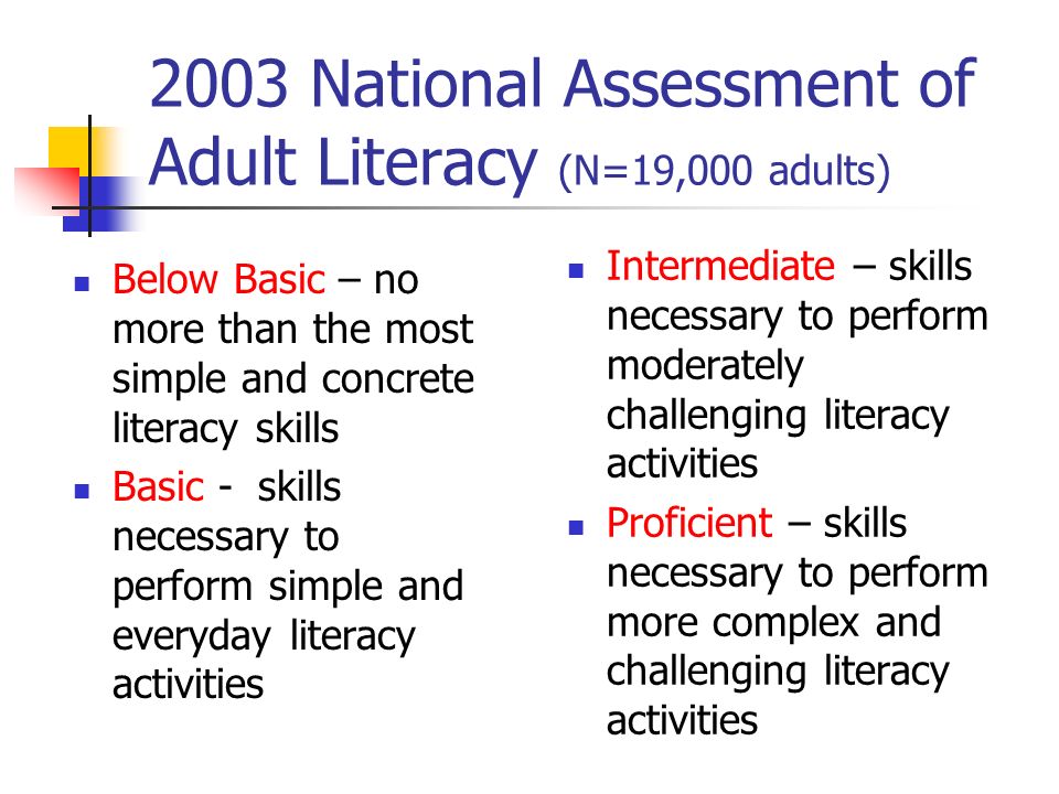 National Assessment Of Adult Literacy 74