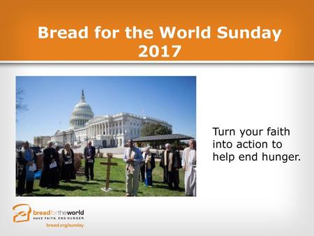 Bread for the World Sunday 2017
