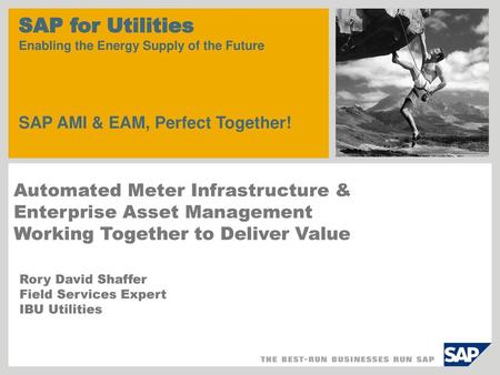 Automated Meter Infrastructure & Enterprise Asset Management