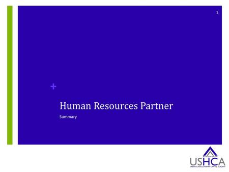 Human Resources Partner
