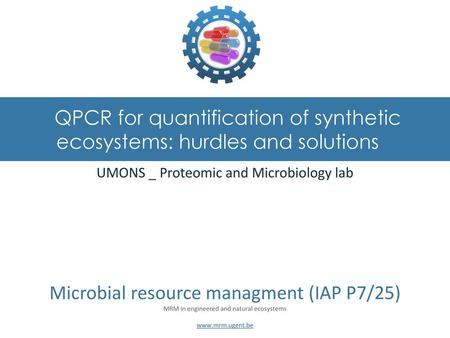 QPCR for quantification of synthetic ecosystems: hurdles and solutions
