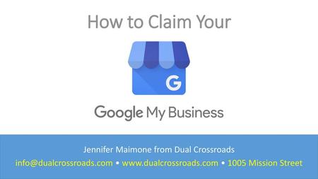 How to Claim Your Jennifer Maimone from Dual Crossroads