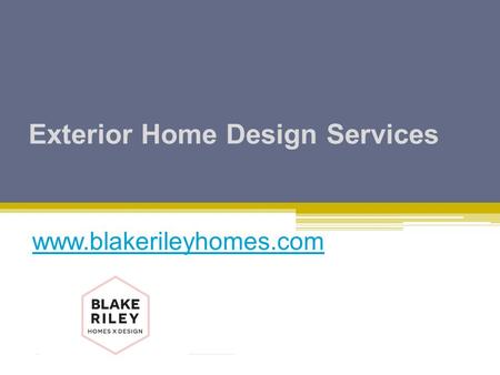 Exterior Home Design Services