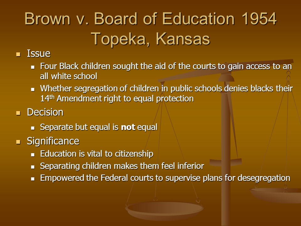 brown v board of education summary for kids