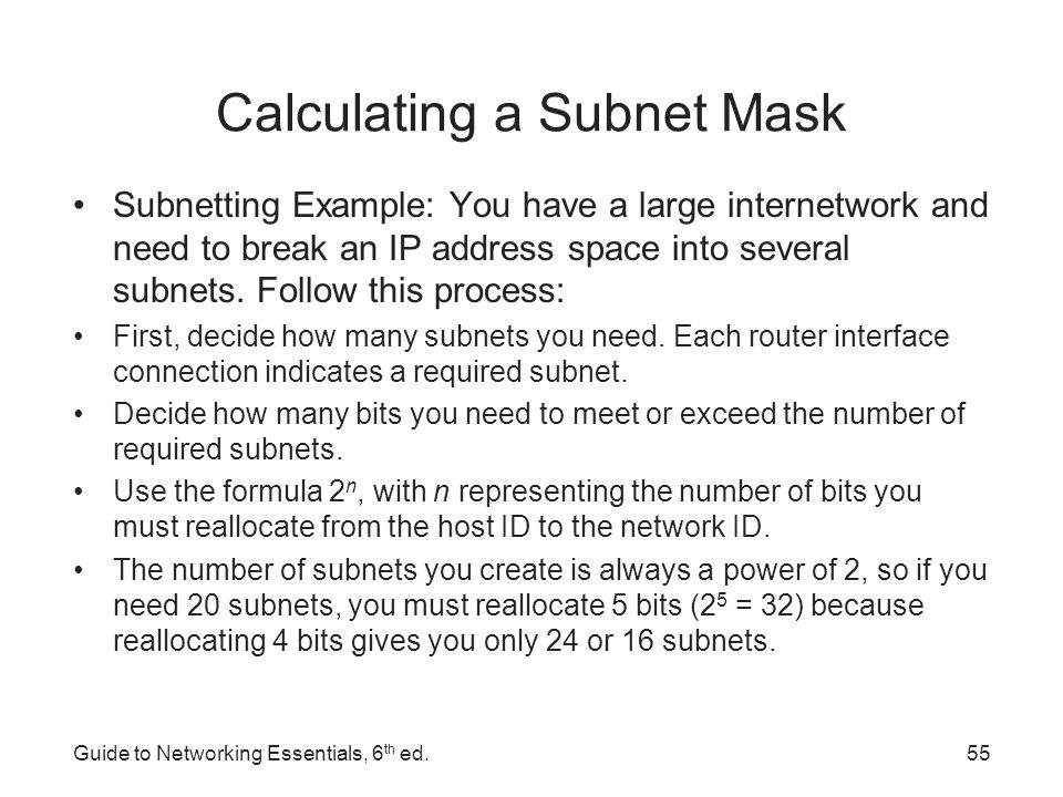 Calculating Subnet Mask 2