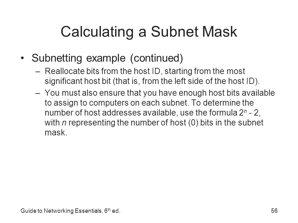 Calculating Subnet Mask 23