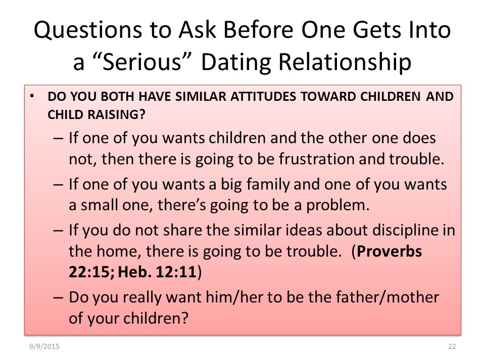 Dating Into Relationship