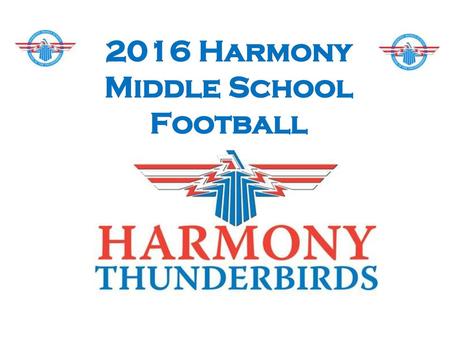 2016 Harmony Middle School Football