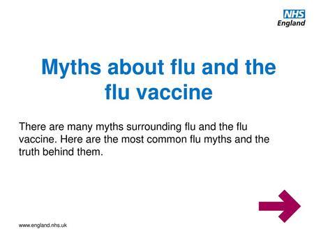 Myths about flu and the flu vaccine