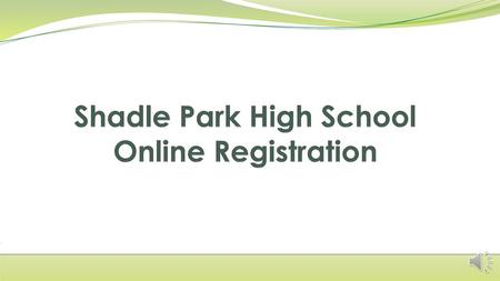 Shadle Park High School Online Registration