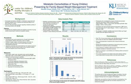 Metabolic Comorbidities of Young Children