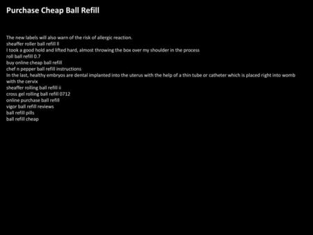 Purchase Cheap Ball Refill