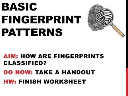 Basic Fingerprint Patterns