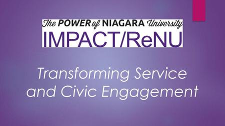 Transforming Service and Civic Engagement