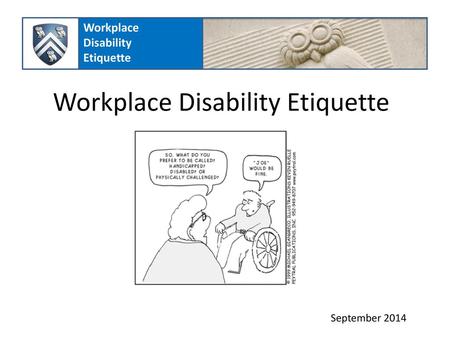 Workplace Disability Etiquette