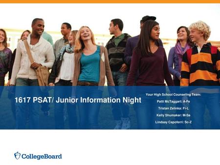 1617 PSAT/ Junior Information Night